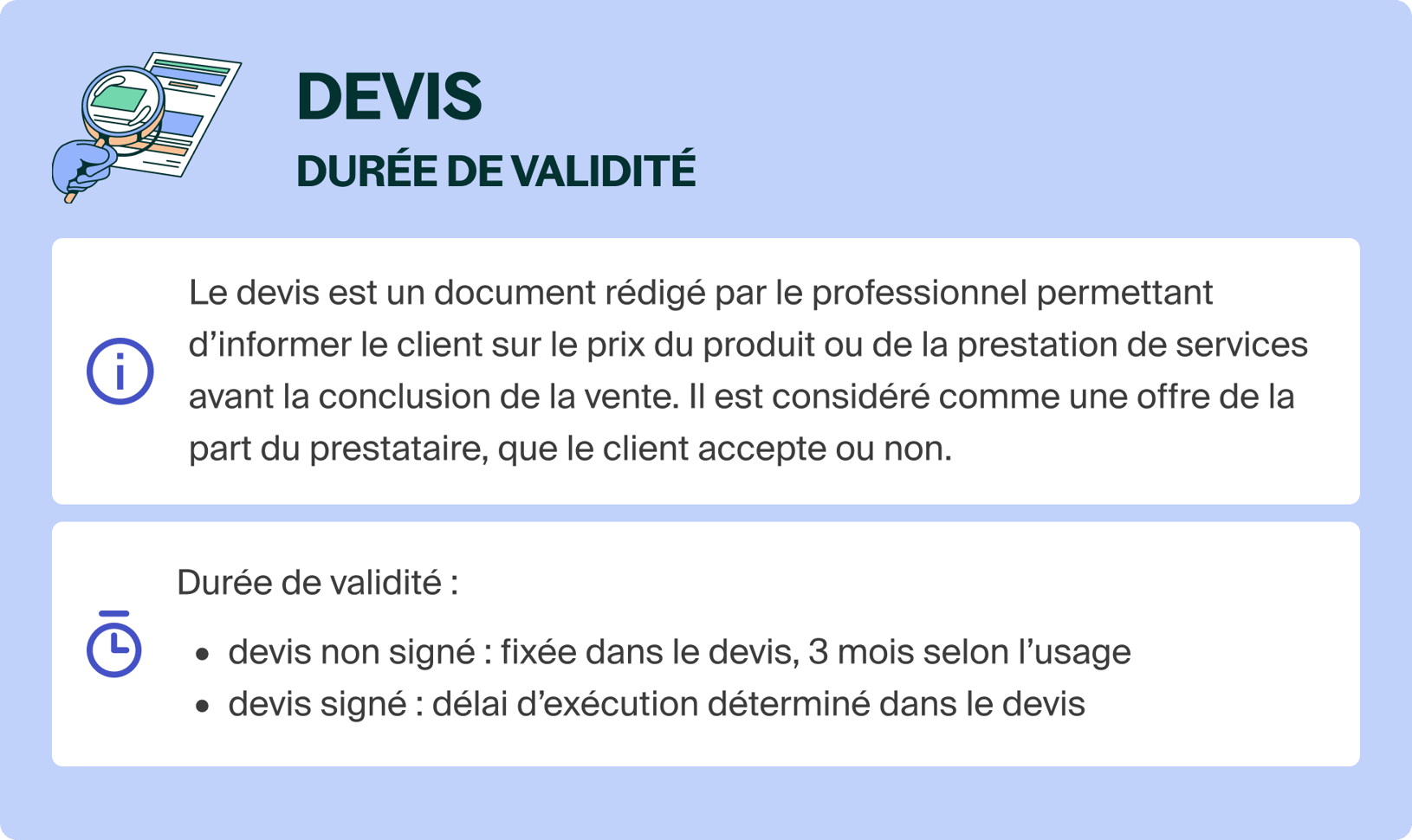 Durée de validité d’un devis : quelles sont les règles